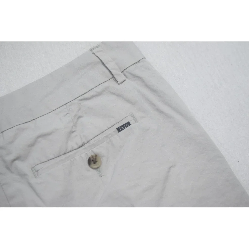 Polo Ralph Lauren Chino Shorts Classic Fit Gray Flat Front 11